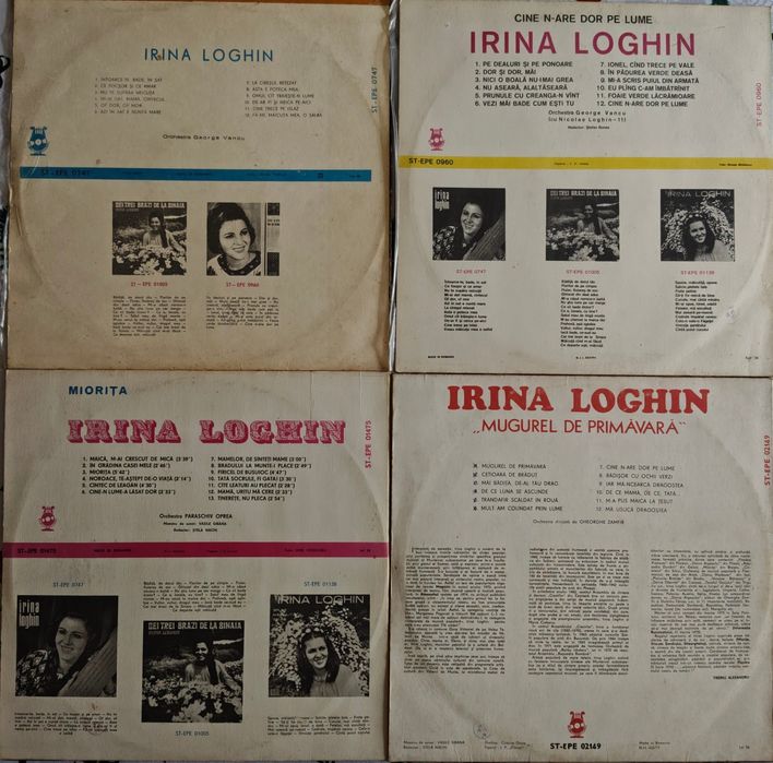 Discuri vinil Electrecord - Ileana Sărăroiu, Irina Loghin și alții