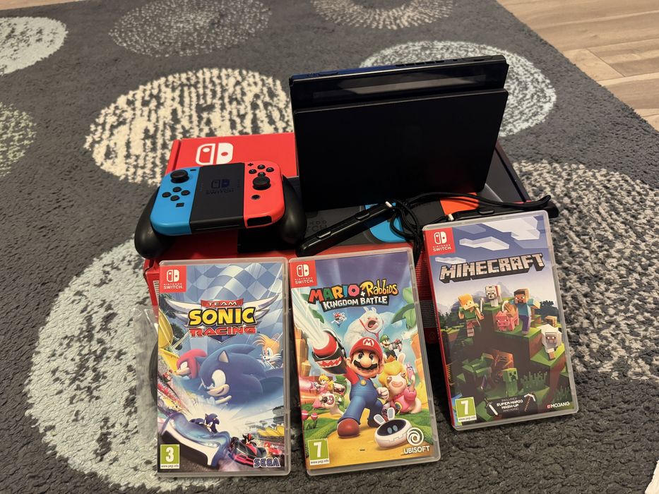 Nintendo switch+3 jocuri
