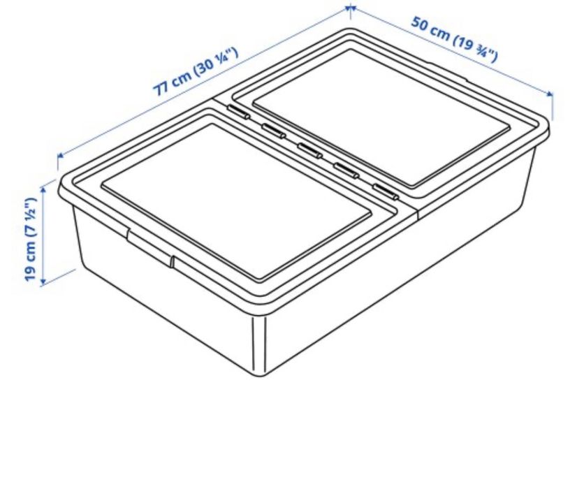 Ikea кутия за съхранение 4 бр
