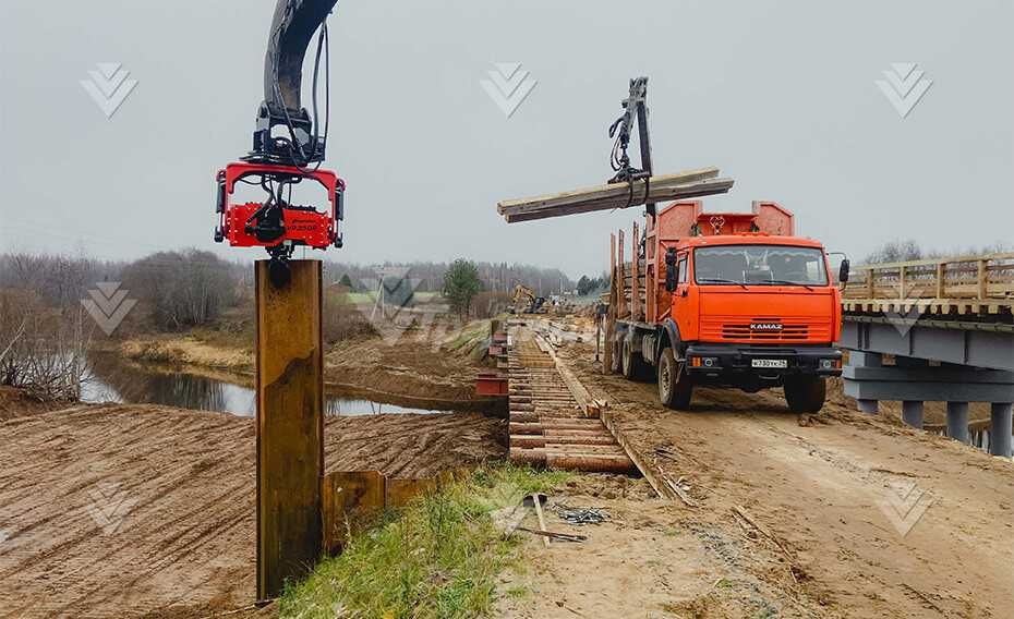 Вибропогружатель Impulse VP350R на экскаватор