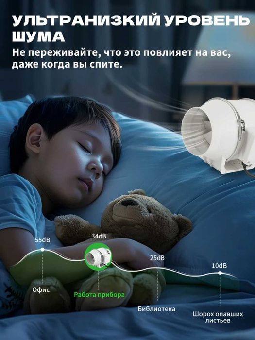 Канальный вентилятор Airox HF 220В — низкий шум