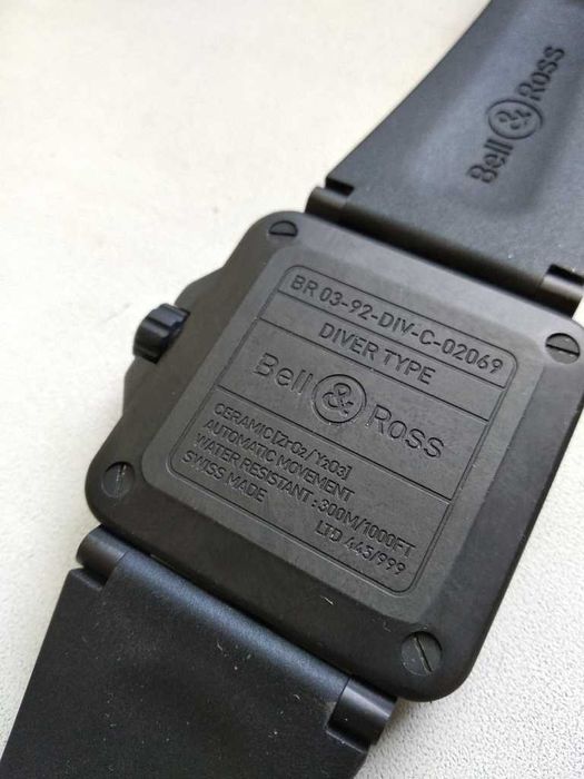 Керамические часы Bell & Ross