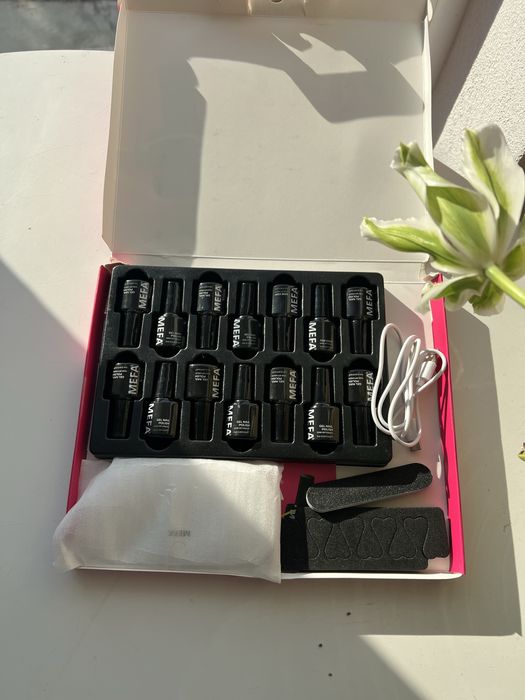 Set oja semipermanenta 14 oje gel cu lampa UV