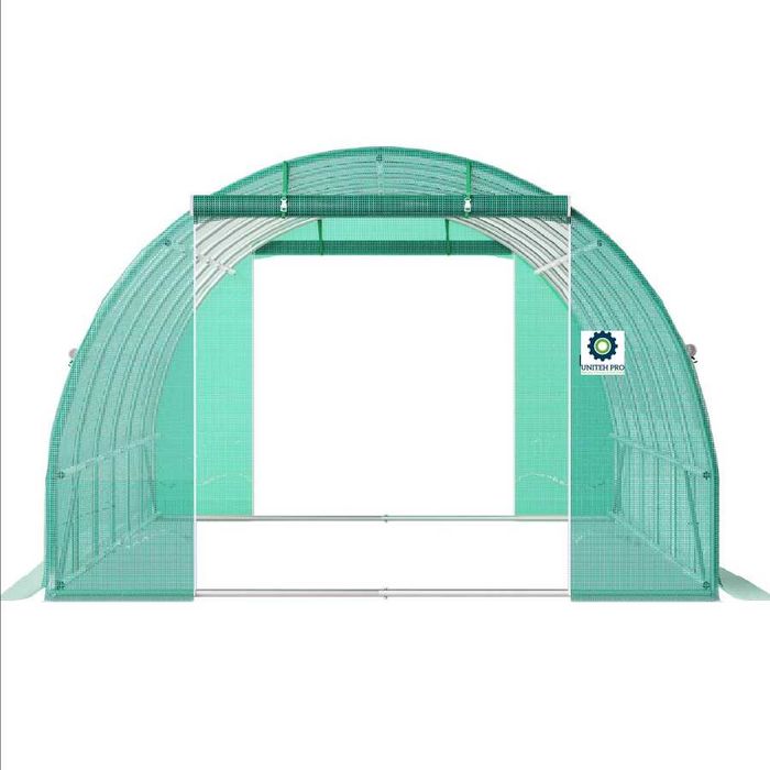 Solar de grădină 6x3x2.5m, polietilenă 240 g/m2, rezistentă la UV, țeavă 26 * 1.2mm