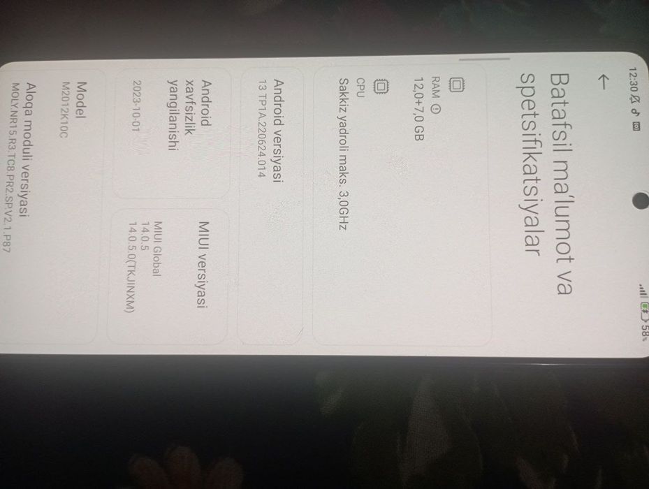 Redmi k40 gaming pubgda 90fps mukamma.l 12ga 256 talk 2mln kami bor