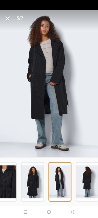 Trench dama nou, mărime xs/s, Noisy May