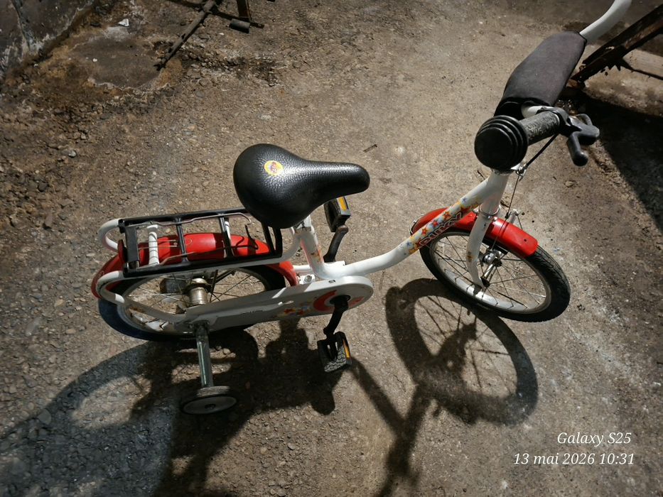 Bicicletă copii PUKY (Germania) cu roți ajutătoare