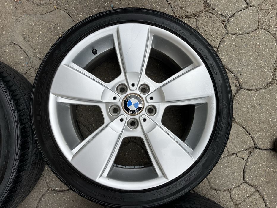 Jante aliaj 5x120mm, anvelope vara 225/40 R18, BMW E46 E90 E91 E81 E87