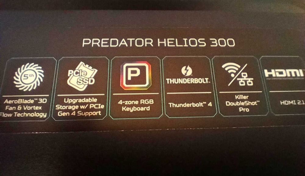 Laptop gaming Acer Predator Helios 300 || RTX 3070 | i9 | 32GB | 1TB  /București