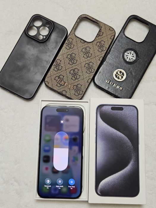 Iphone 15 pro Blue Titanium 87% baterie Full box ca nou