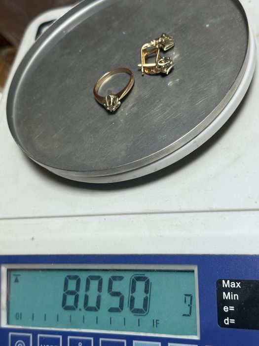 Комплект с бриллиантами