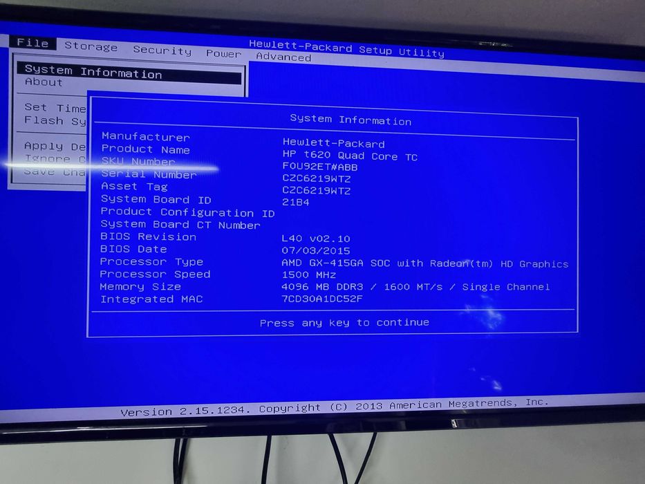 Sistem Smart Home Preinstalat (Home Assistant) Calculator Second Hand HP T620 Flexible Thin Client, AMD GX-212GA ,1.60GHz, 4GB DDR3 , ssd M2 128 GB