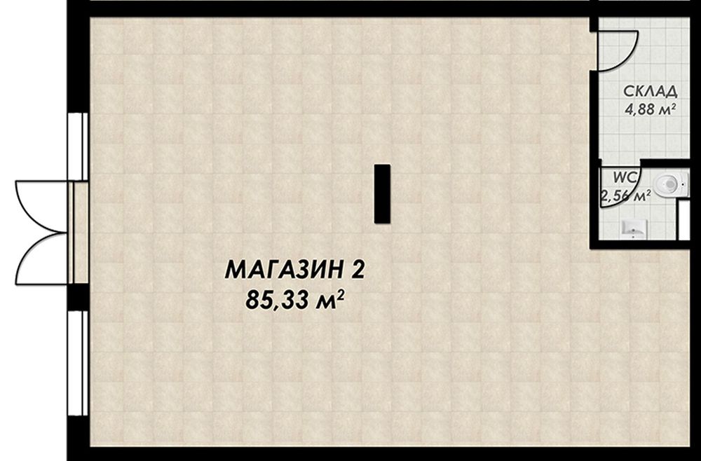 Магазин,96 кв.м.,гр. Пловдив, Кършияка