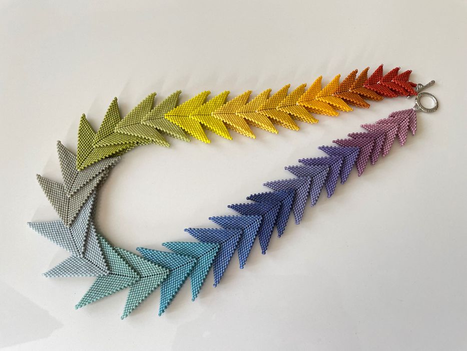 Ръчно-изработено Колие Дъга Безплатна доставка