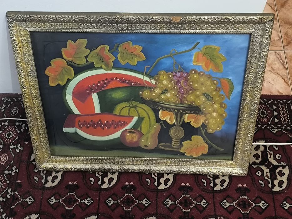 Tablou 45 x65 pepene si struguri