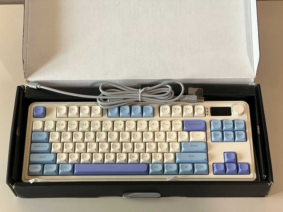 Tastatura Gaming Aula S87 Wireless Misty Blue