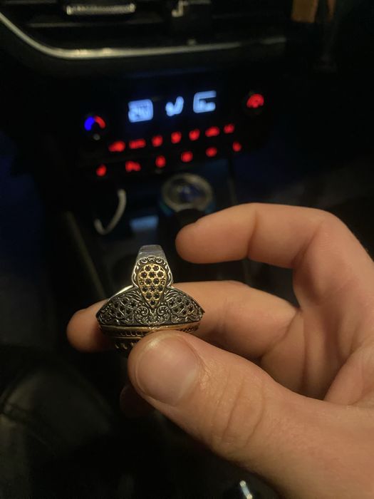 Перстень серебряный