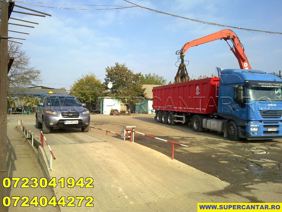 Cantar auto dube 10t 5mx2,5m Omologat lemne carbune fier vechi deseuri