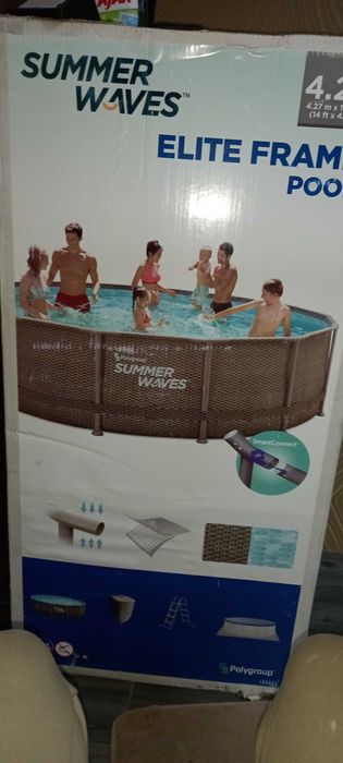 Vind piscina exterioara noua imitatie raton