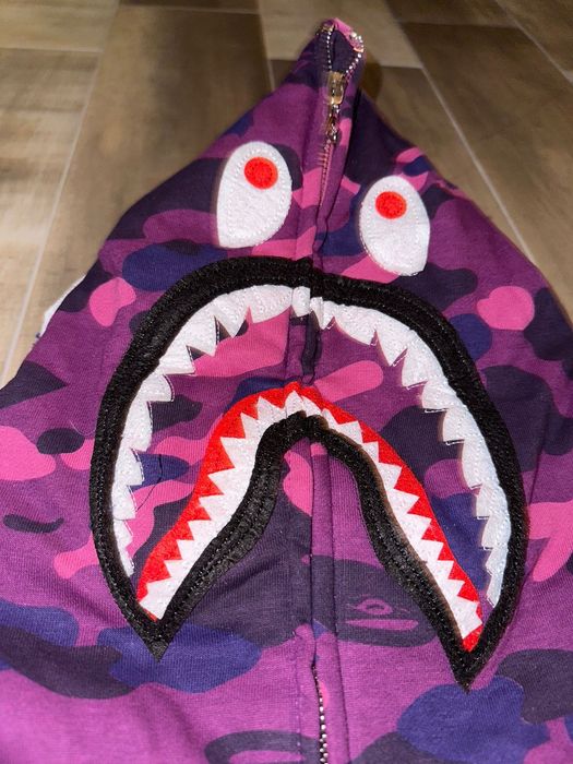 Hanorac Bape Mov A Bathing Ape Cammo Shark Drip Hype