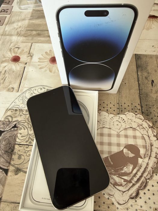 Iphone 14 Pro alb impecabil la cutie cu accesorii
