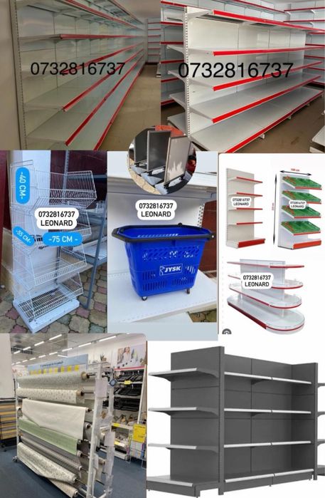Rafturi de magazin metalice supermarket mai multe modele pe stoc
