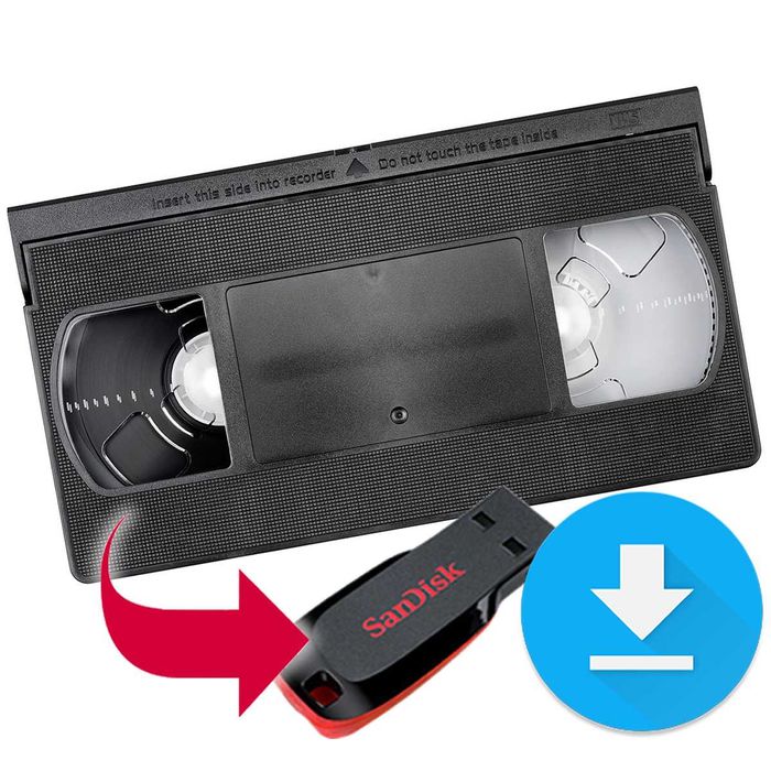 Transfer digital casete video VHS/VHS-C, MiniDv, Video 8 pe Stick USB