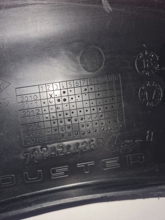 Set bandou aripa + bară dreapta spate Dacia Duster/ cod-788A24426R OEM