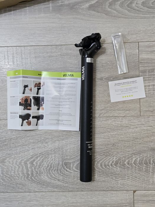 Tija de șa VELMIA aluminiu 27.2–31.6 mm – pentru MTB, trekking, e-bike