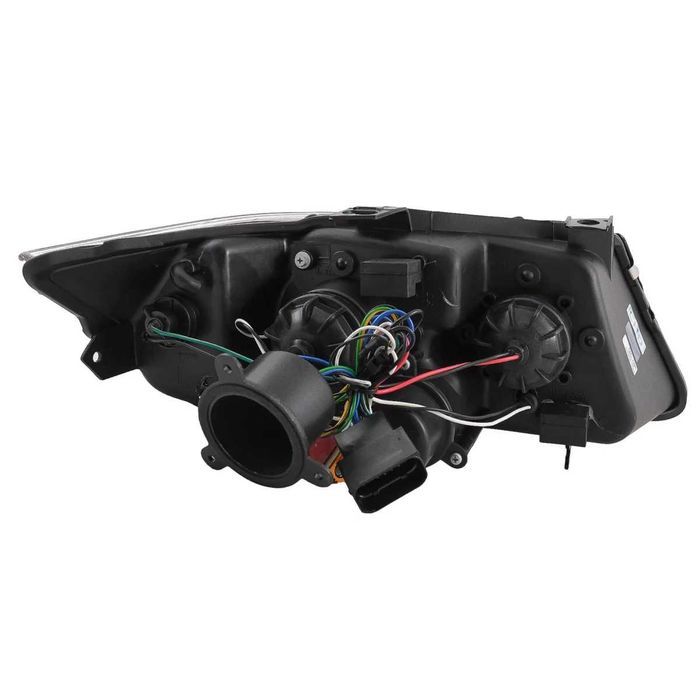 Faruri BMW Seria 3 Limousine E90 Touring E91 (03.2005-08.2008) 3D LED Angel Eyes  Negru