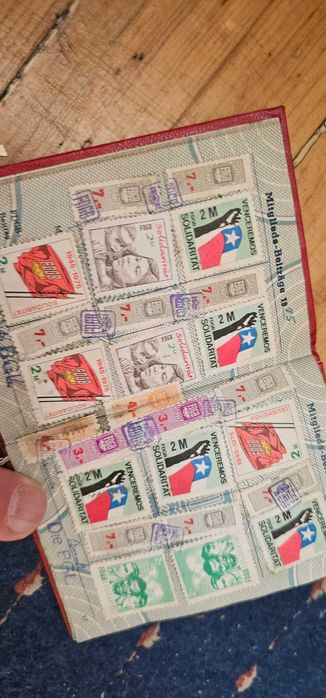 carnet vechi german cu timbre