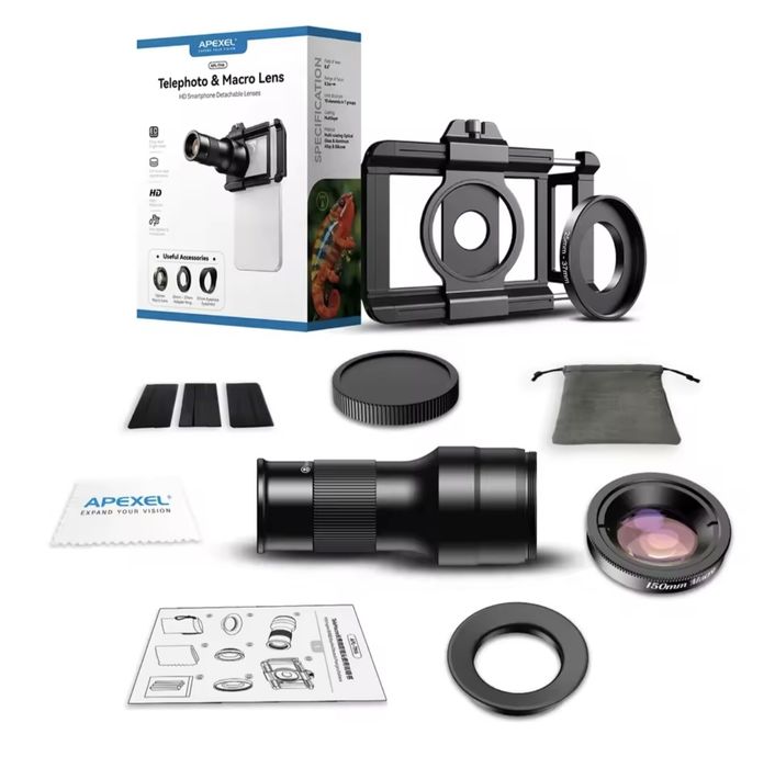 Kit Apexel Telefoto 6x & macro