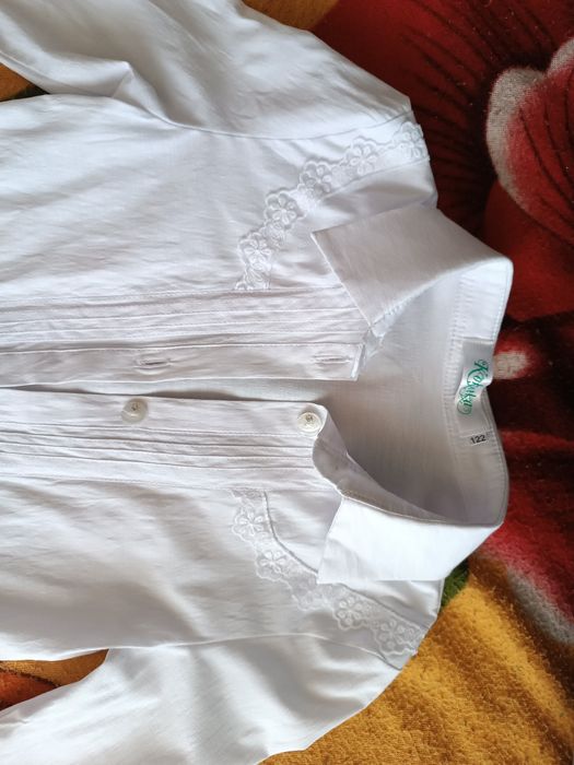 Школьная блузка для девочки рр 122