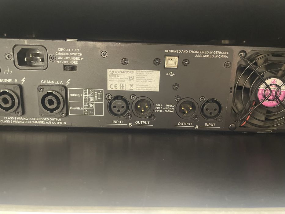 Amplificator Dynacord L2800 FD    Fbt Xa