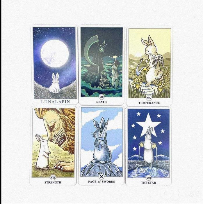 Карты МАК Таро Лунного Кролика ("Lunalapin Tarot") в железном боксе.