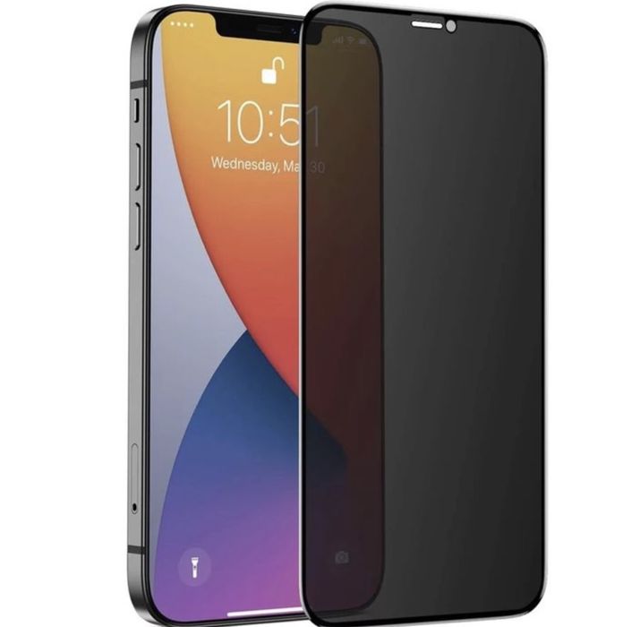 Folie Sticla Privacy 6D Anti Spy Iphone 12/13/14/15/16/17 PRO MAX PLUS