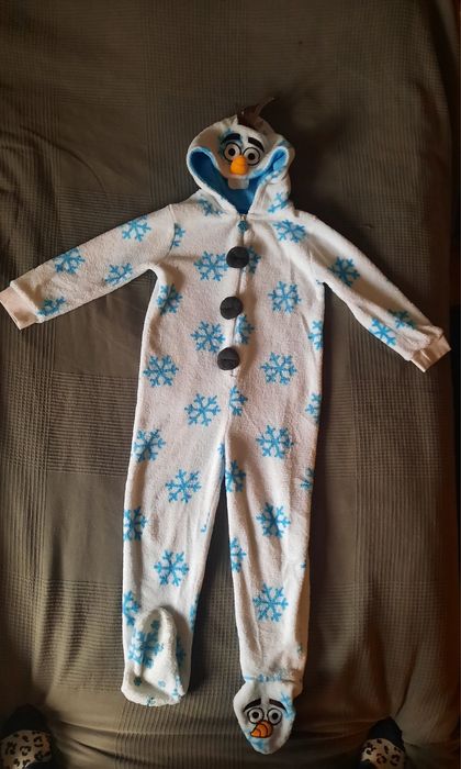 Salopeta copii, pufoasa OLAF marimea 116