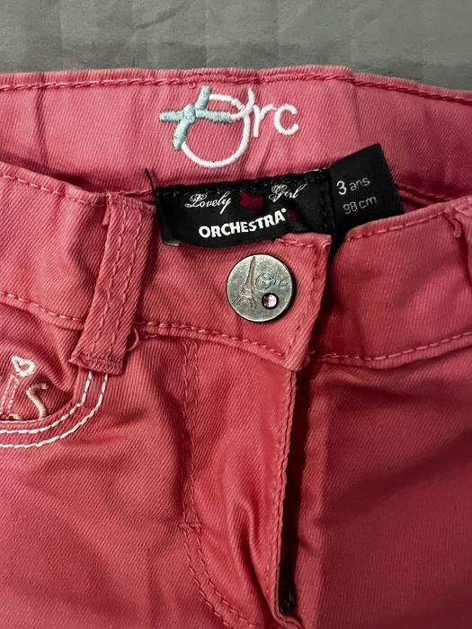 Джинсы штаны модные на девочку 3-7 лет