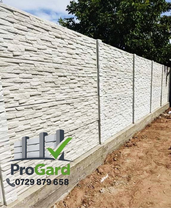 Gard din placi si Garduri din beton