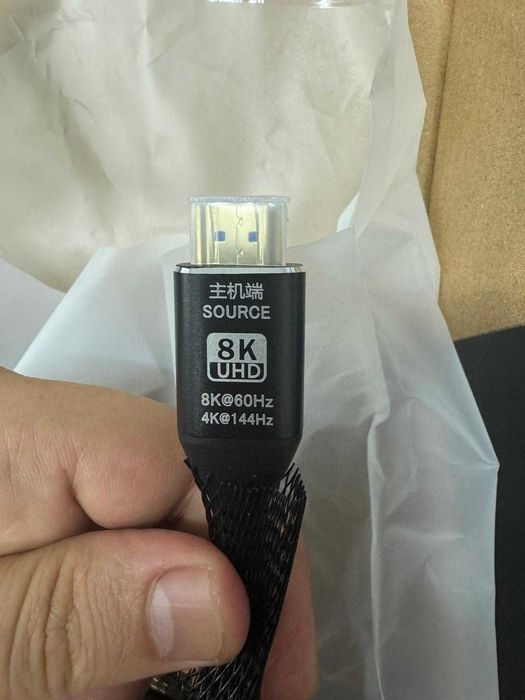Cablu HDMI 2.1 Tata-Tata 8k60hz 4k144hz 10 de Metri 48Gbps 3D HDR Dinamic Fibra Optica