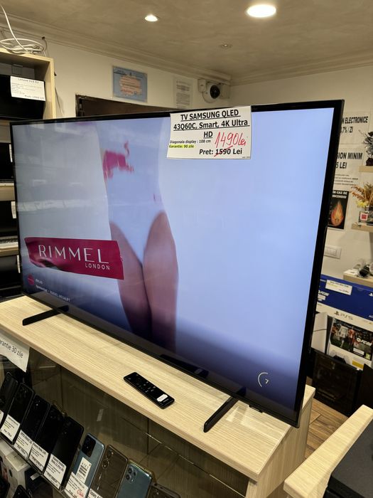 Smart TV QLED SAMSUNG 43Q60C, 108 cm, 4K Ultra HD