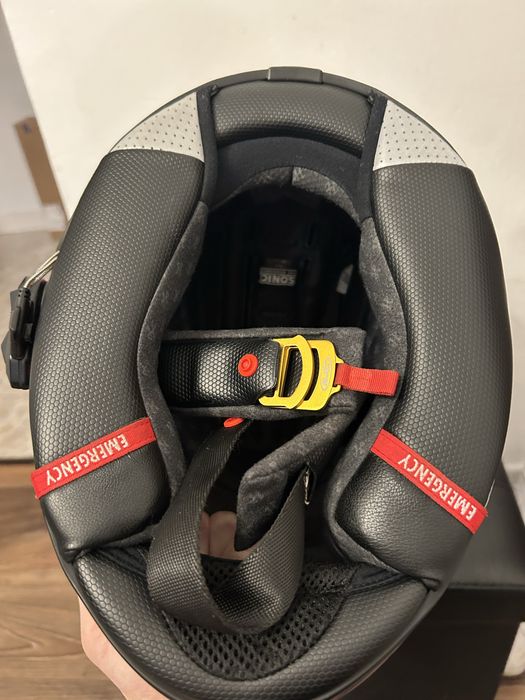 Casca moto HJC RPHA 11 Sonic edition + intercom