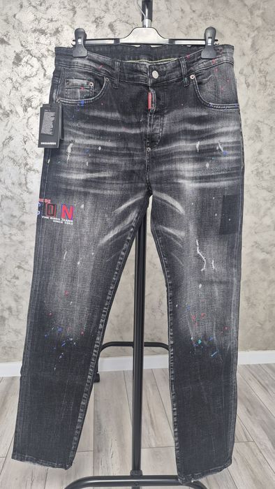 Blugi dsquared2 elastici noi cu etichetă