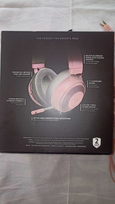 Продавам геймърски слушалки Razer Kraken Quartz