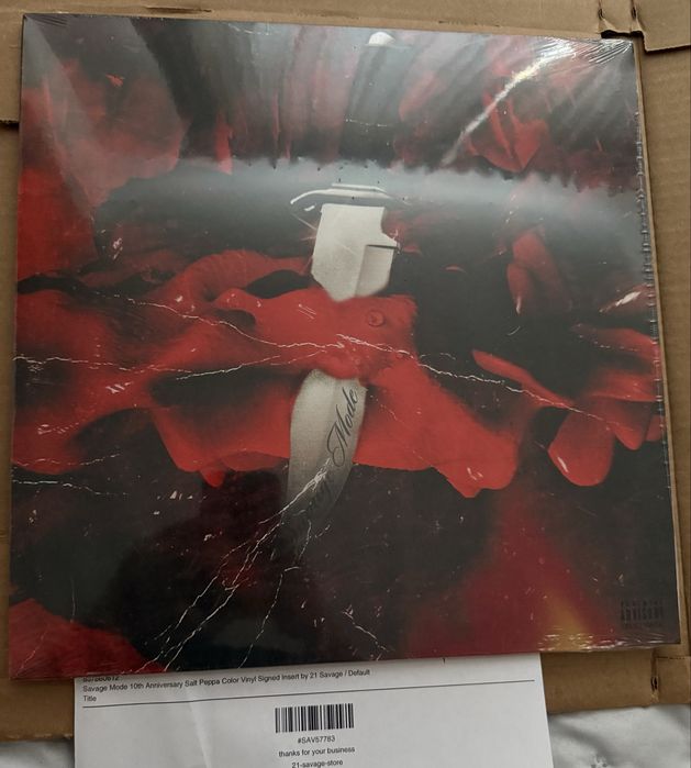 21 Savage & Metro Boomin - Savage Mode I Vinyl (Грамофонна плоча с автограф от 21 Savage) (Signed insert)