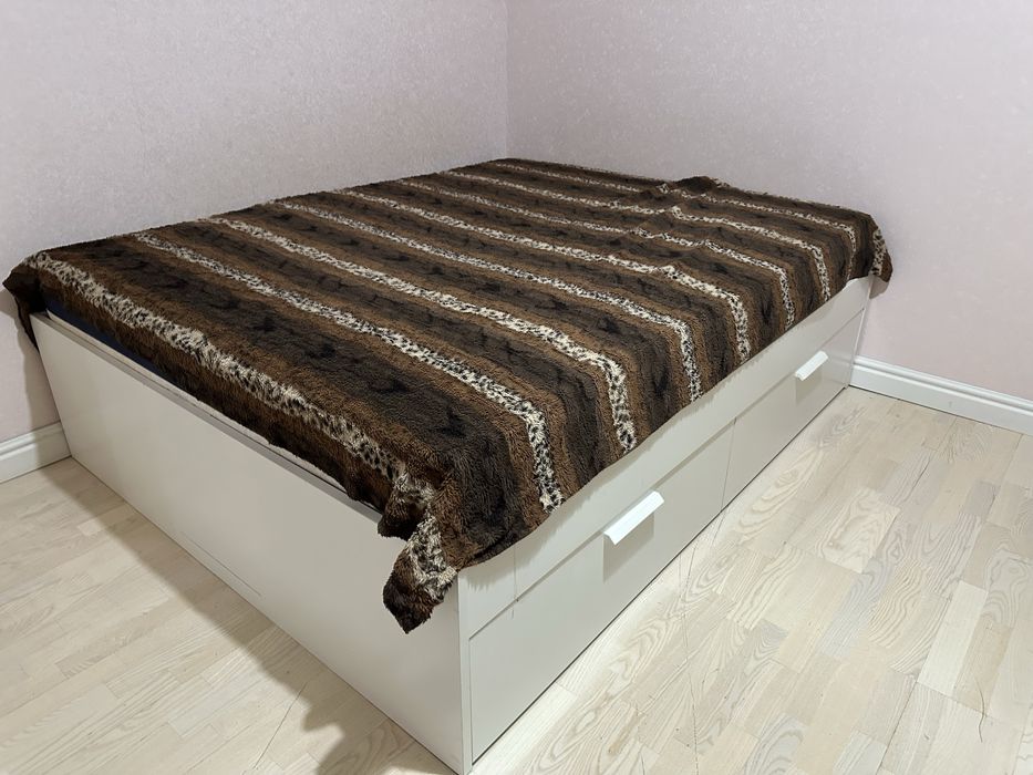 Кровать IKEA Бримнэс, 160x200 см, белый