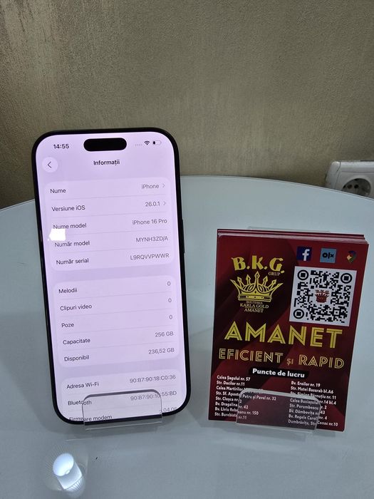 Iphone 16 Pro 256gb Amanet BKG