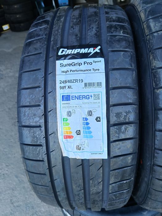 "GRIPMAX "-НОВИ ЛЕТНИ -19цола-275/35:245/40-799лв.-с монтаж и баланс