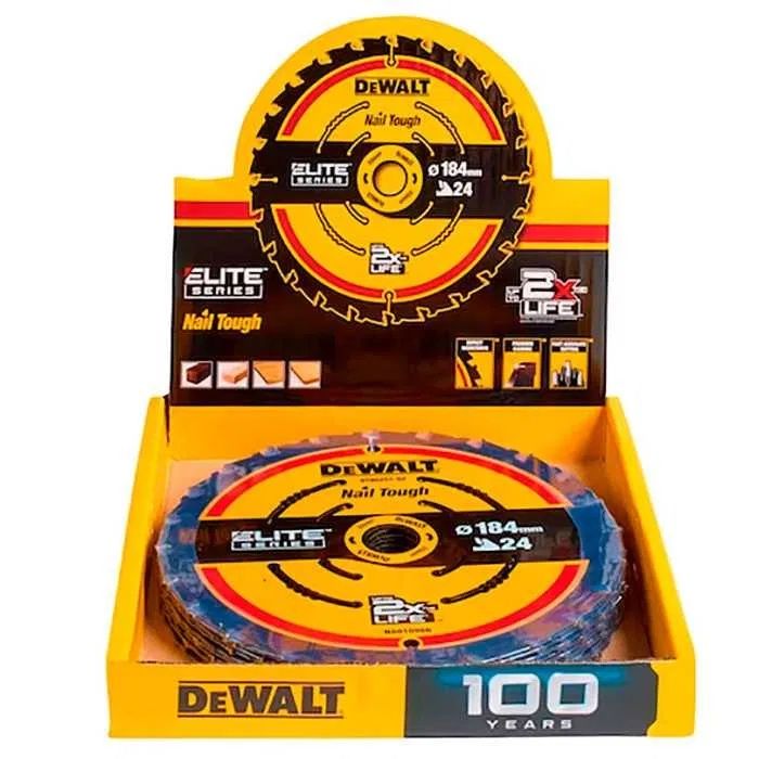 Циркулярен диск за дърво DeWALT DT10401-QZ, 184 x 20 мм, 24T