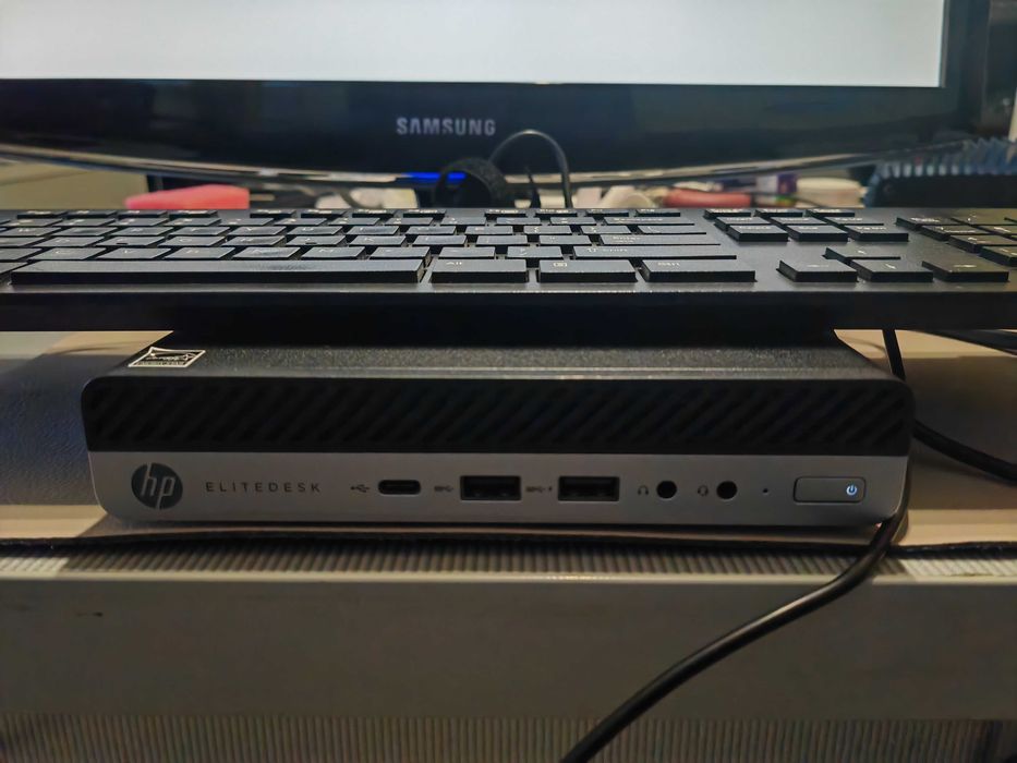Мini PC-HP Elitedesk 705 G4 DM Ryzen 5 2400GE,RAM-16 GB-DDR4